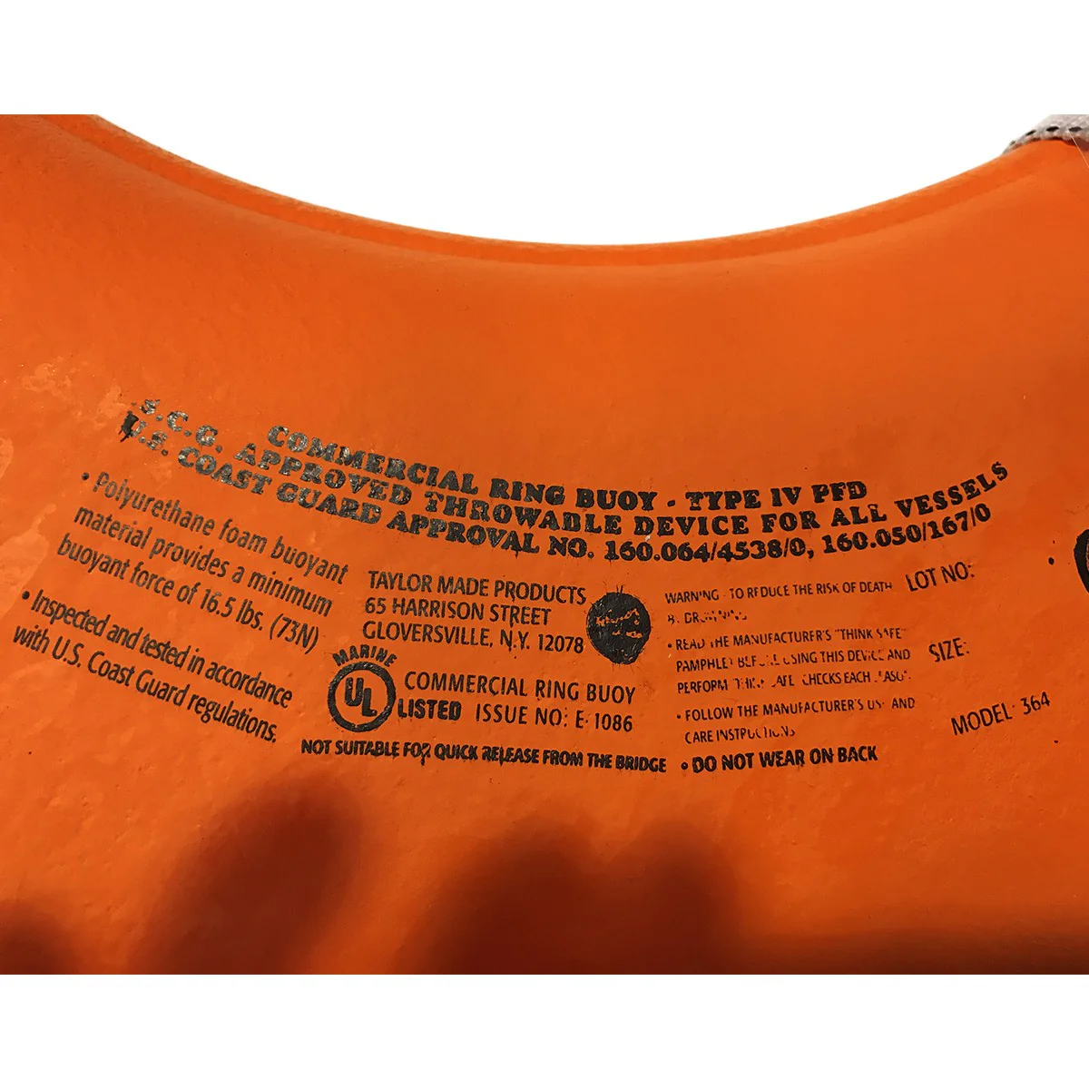 20" USCG Ring Buoy - Image 8