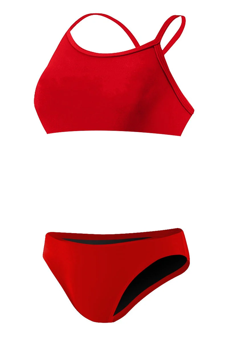 RISE Solid Poly Workout Bikini - Image 3