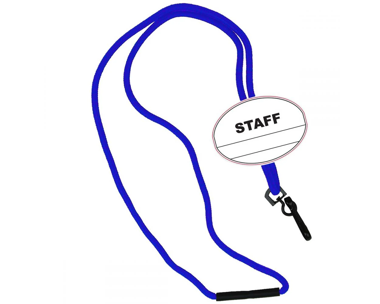 Staff Oval Name Tag Breakaway Lanyard - Image 2