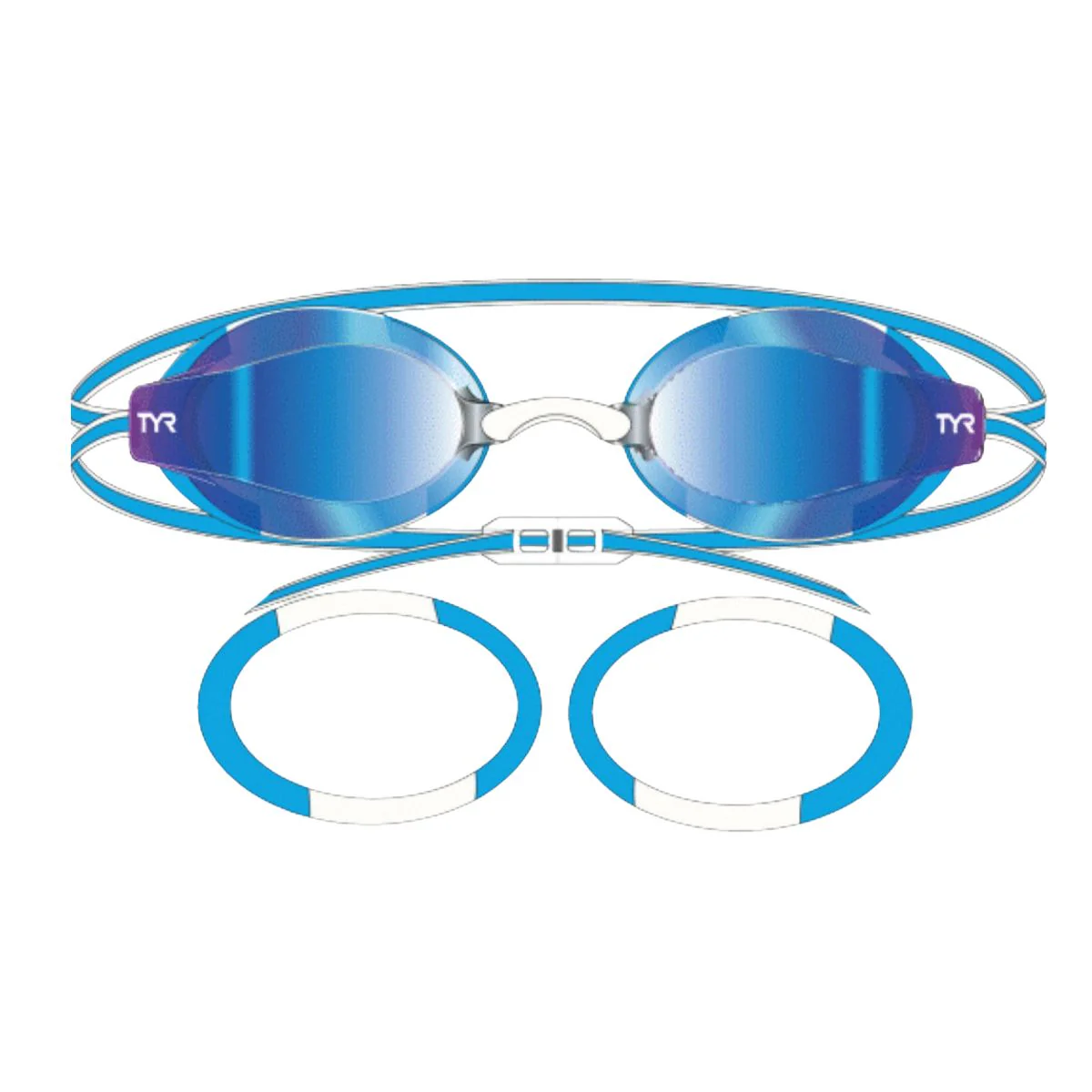TYR BlackOps 140 EV Racing Jr. Fit Mirrored Goggles - Image 15