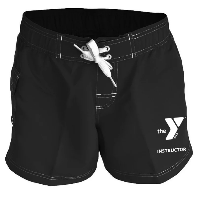 YMCA Instructor Female 5" Inseam Poly Short - Image 4